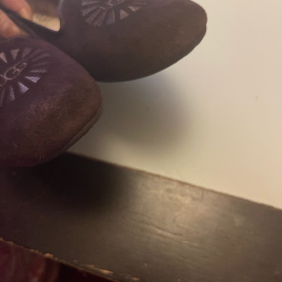 Ugg suede leather sheepskin lined flats - Picture 8 of 10